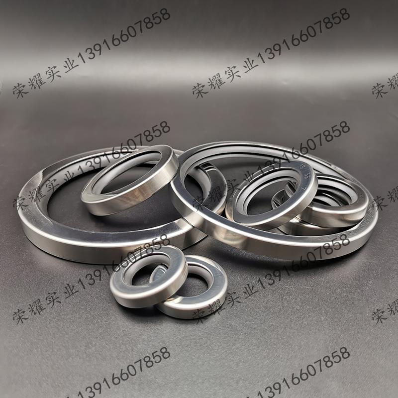 单唇口 双唇口不锈钢油封 四氟不锈钢外骨架油封 厂家直销 可定制